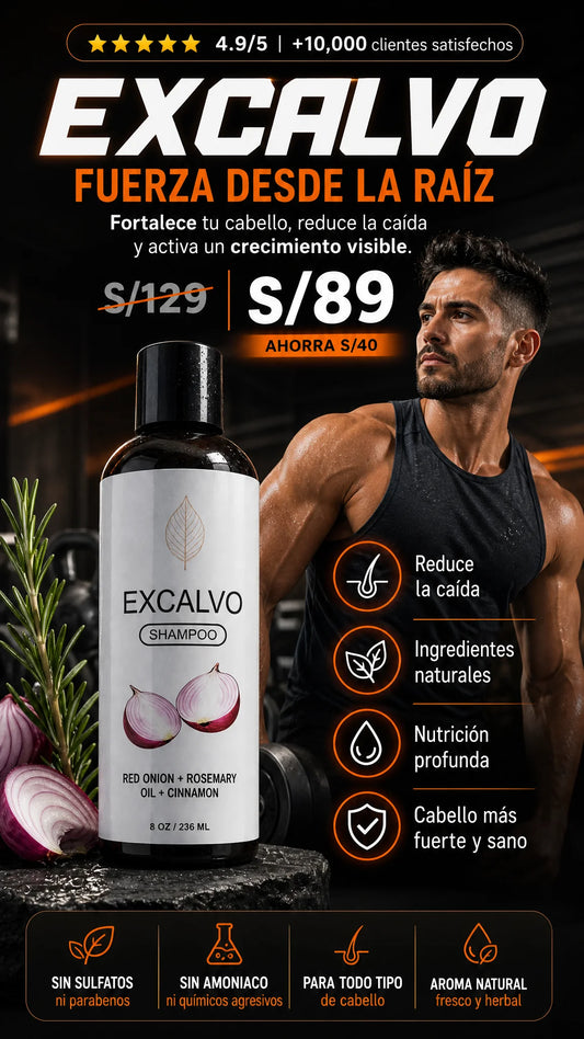 Shampoo Excalvo – Fortalecimiento y Revitalización Capilar - LIBERADO